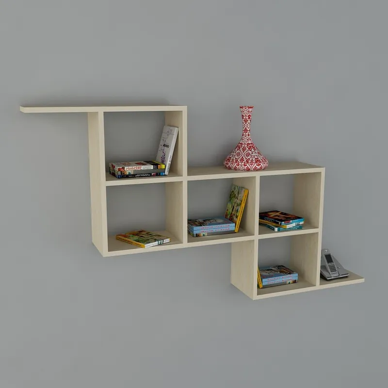 Półka Zeta Book Maple, 22x147,2x82,2 cm Bonami Okazja