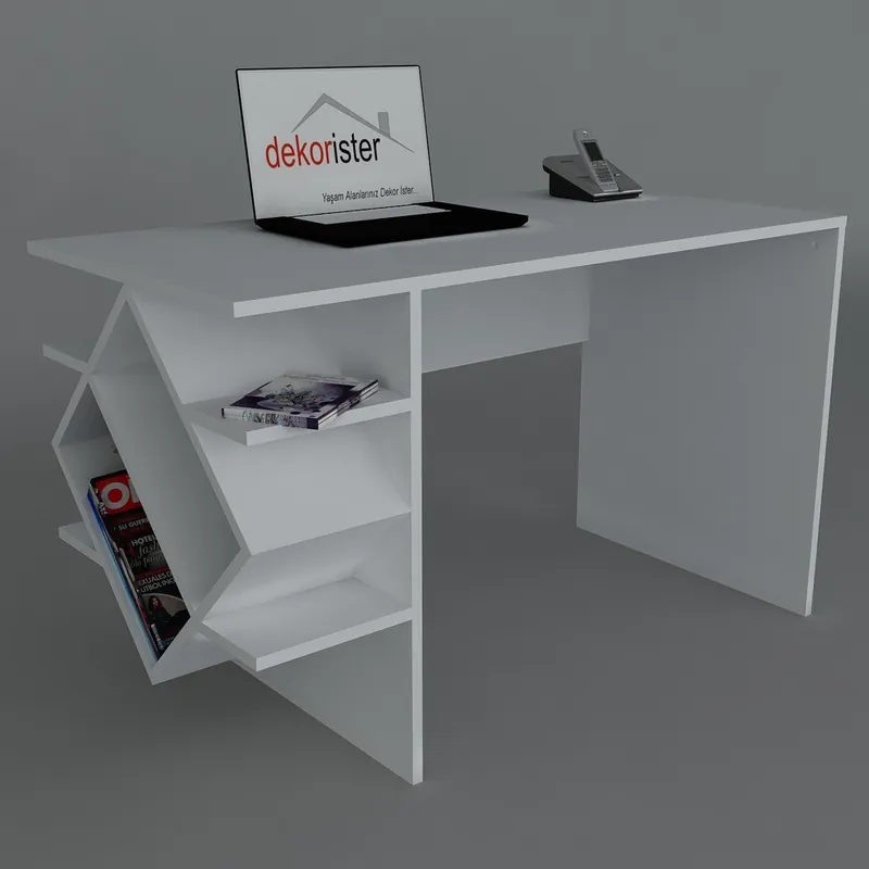 Nowy Biurko Barok White, 60x120x73,8 cm Bonami