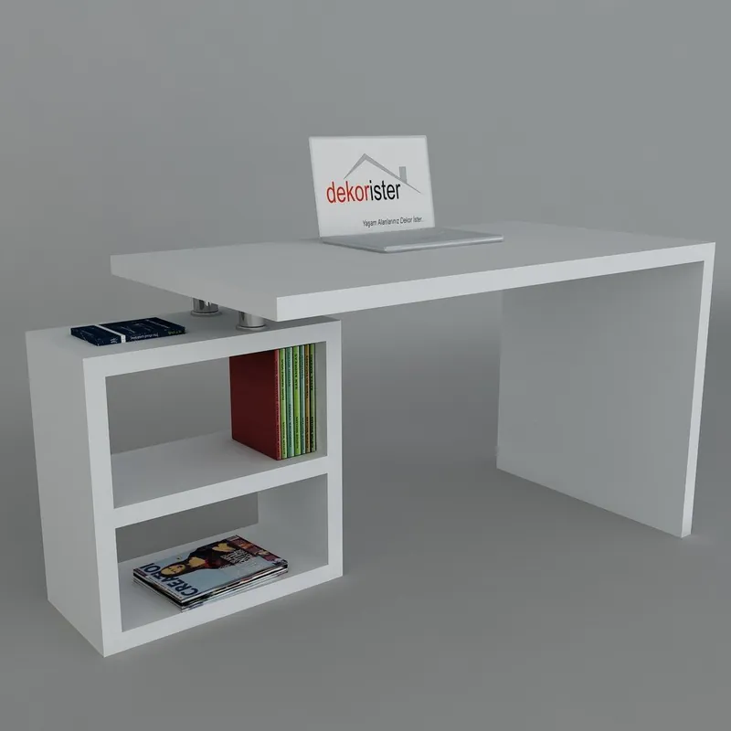 Biurko Swell White, 60x160x75 cm Bonami Ostatnie sztuki