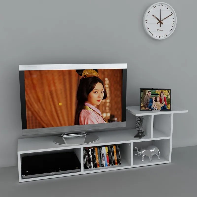 Najlepsza cena Stolik telewizyjny Sedrus White, 29,5x140x45,5 cm Bonami