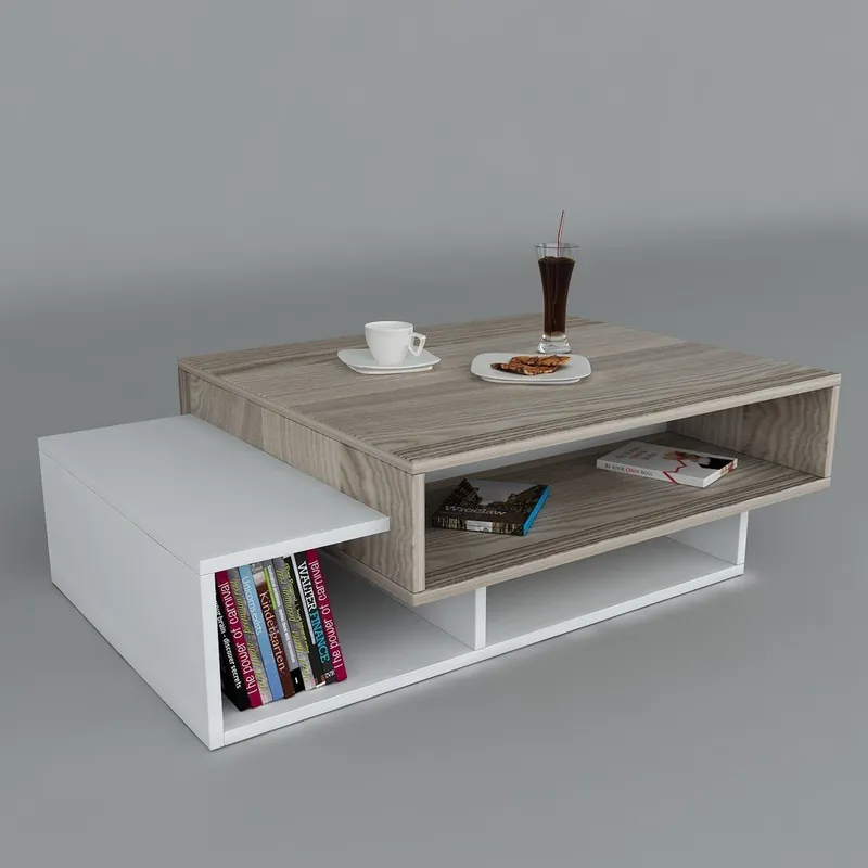 Hit cenowy Stolik kawowy Tab White/Cordoba, 60x105x32 cm Bonami