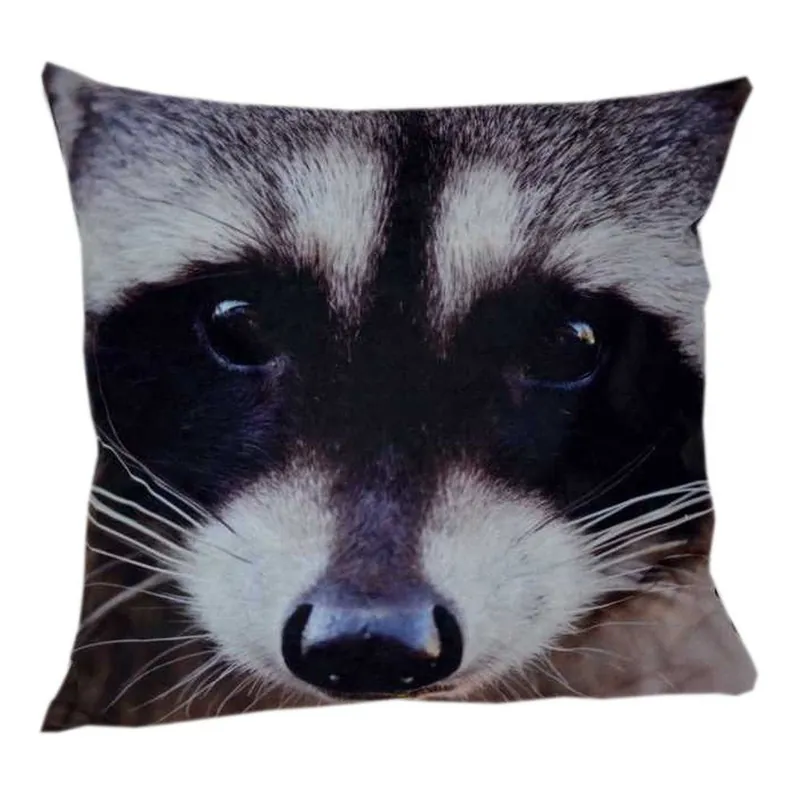 Poduszka Animals Raccoon, 42x42 cm Bonami Łatwy zwrot