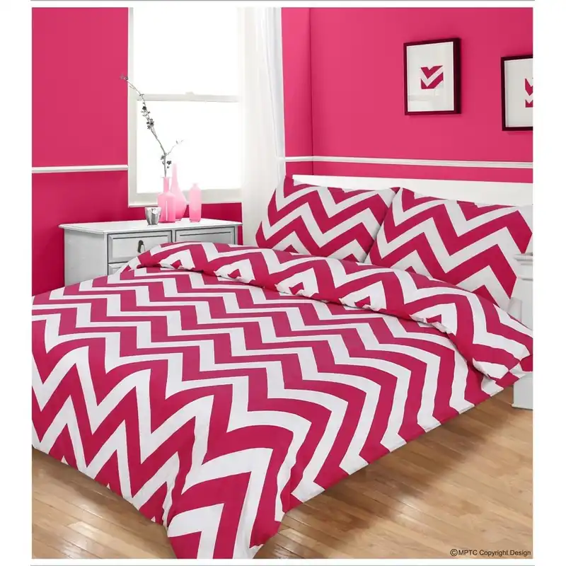 Pościel Zigzag Fuchsia, 200x200 cm Bonami Cena promocyjna