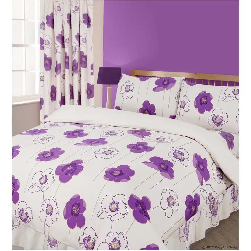 Oferta limitowana Pościel Poppy Purple, 200x200 cm Bonami