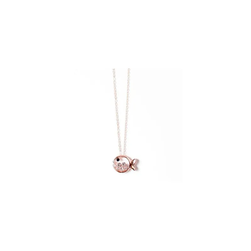 Cena promocyjna Naszyjnik Swarovski Elements Fish Gold Bonami