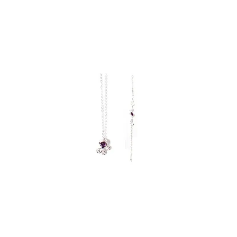 Komplet naszyjnik i bransoletka Swarovski Elements Tear Violet Bonami Szybka dostawa