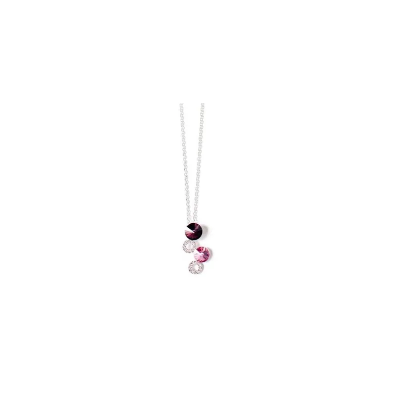Naszyjnik Swarovski Elements Purple Rings Bonami Bezpieczne zakupy