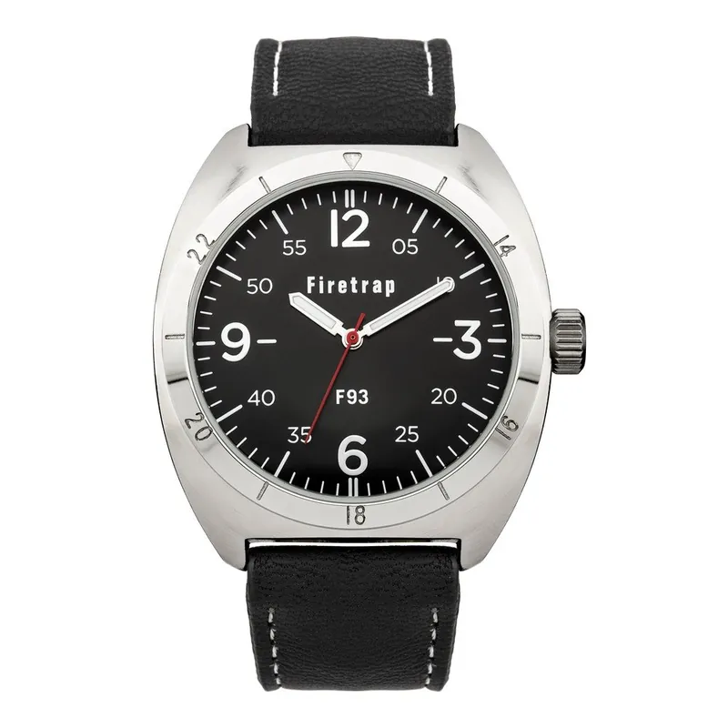 Zegarek męski Firetrap Gents Black Strap/Black Dial, 39 mm Bonami Zamów dziś