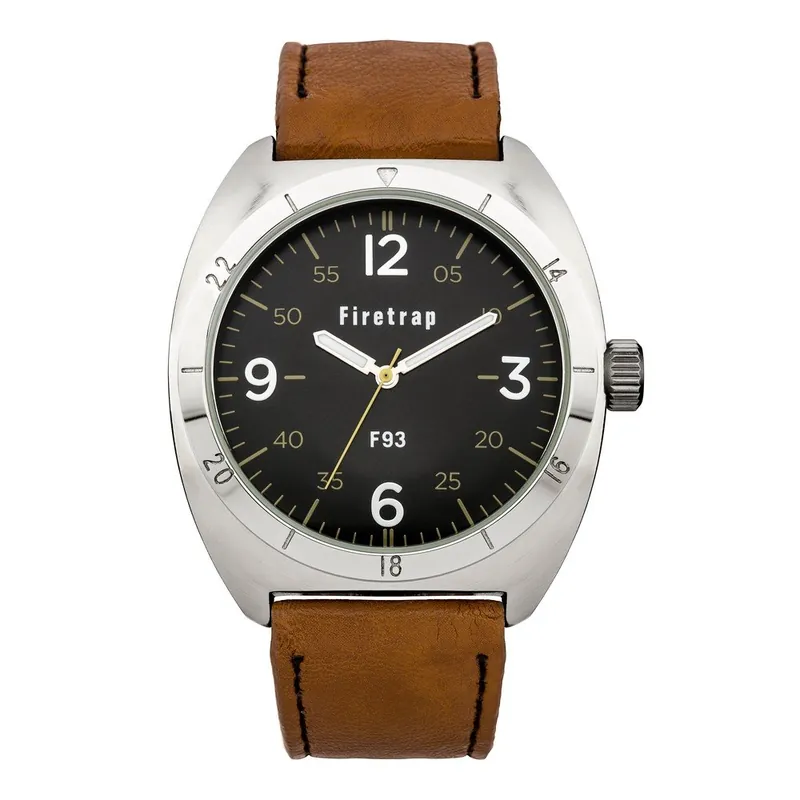 Zegarek męski Firetrap Gents Brown Strap/Black Dial, 39 mm Bonami Kup teraz
