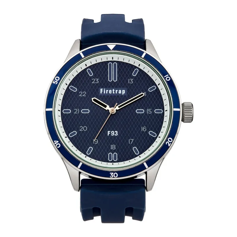 Zegarek męski Firetrap Gents Blue Silicon Strap/Blue Dial, 45 mm Bonami Tylko dziś