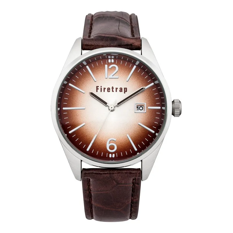 Obniżka ceny Zegarek męski Firetrap Gents Brown Strap/Brown Dial, 40 mm Bonami