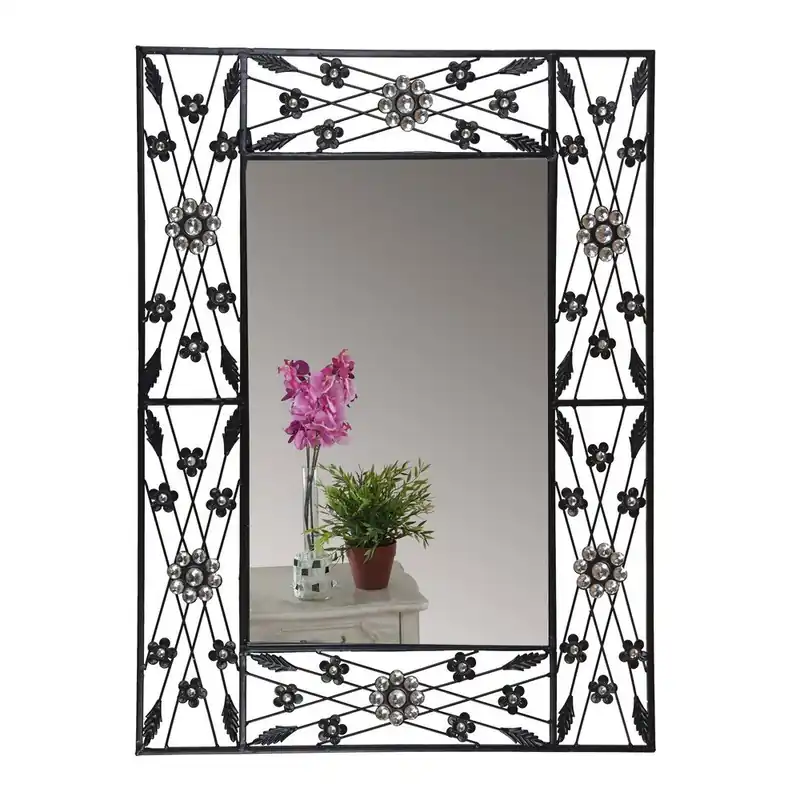 Lustro ścienne Baroque Flower, 80x60 cm Bonami Sprawdź teraz
