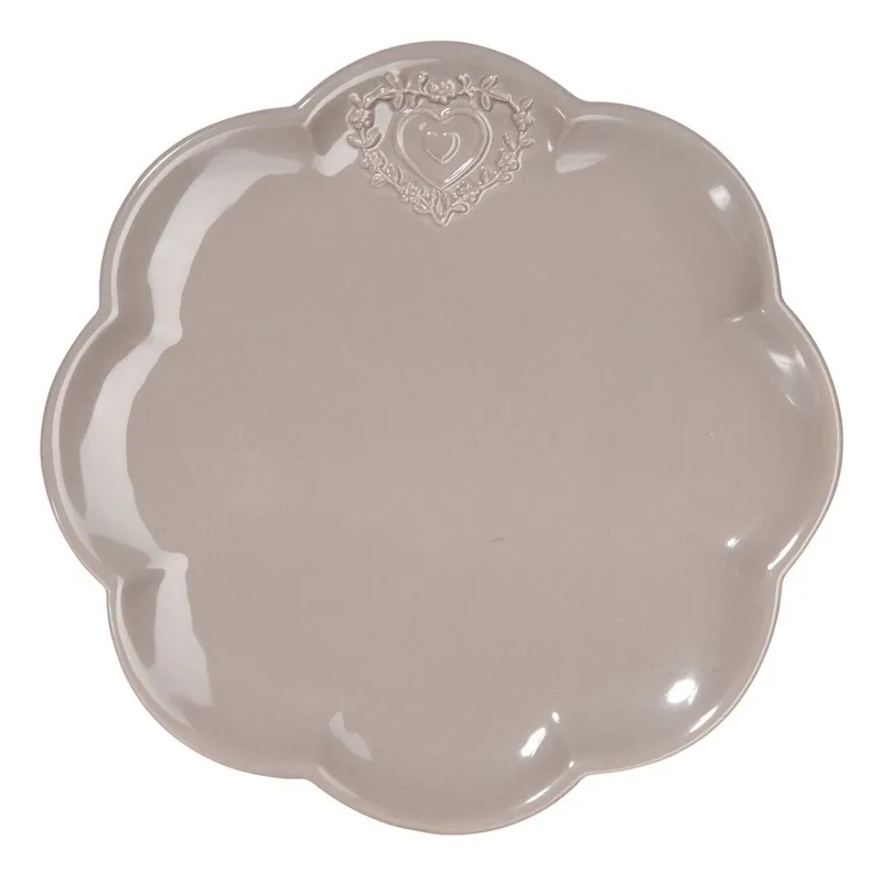 Zniżka Talerz Heart Taupe, 20 cm Bonami