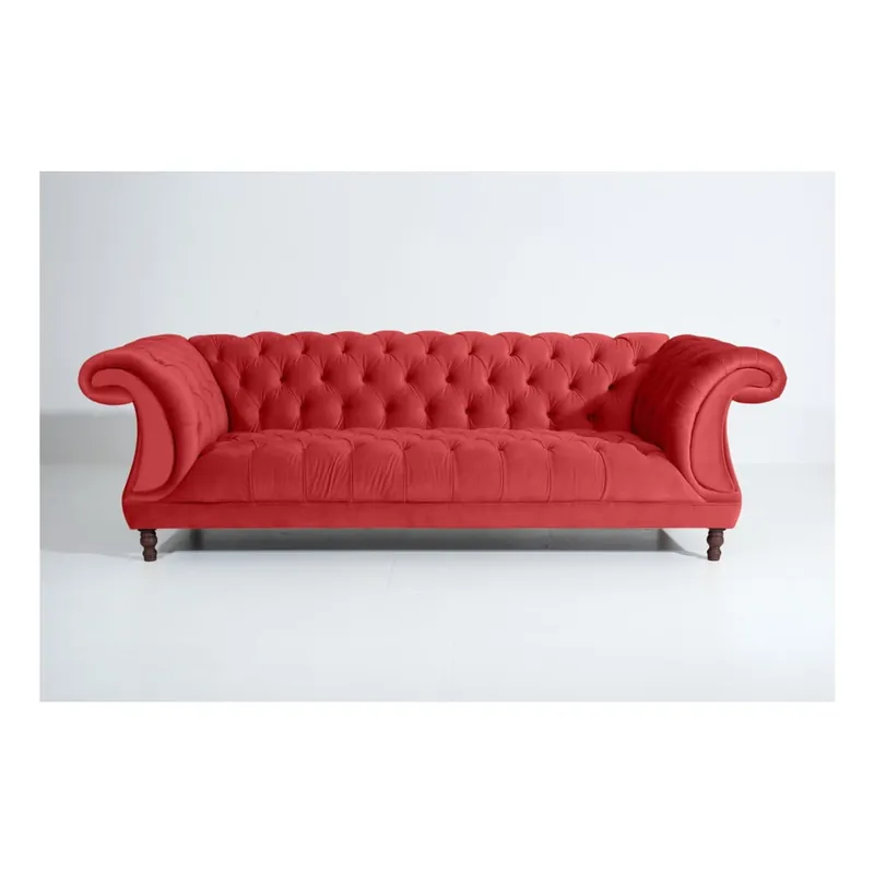 Czerwona sofa Max Winzer Ivette, 253 cm Bonami Tylko dziś