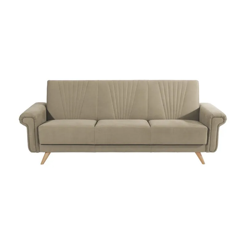 Wyprzedaż Beżowa rozkładana sofa 3-osobowa Max Winzer Jannes Bonami
