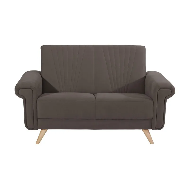 Ciemnobrązowa sofa 2-osobowa Max Winzer Jannes Bonami Łatwy zwrot