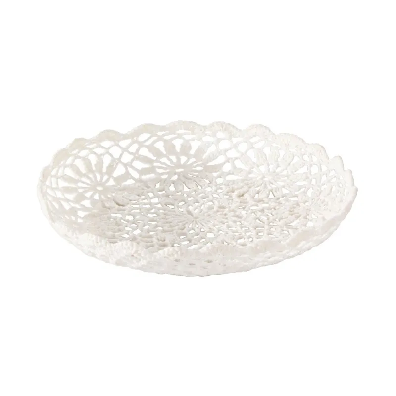 Oferta czasowa Biała misa szydełkowa Bizzotto Crochet, ⌀ 26 cm Bonami