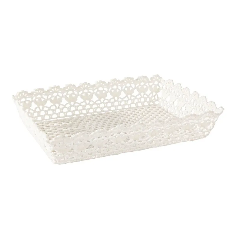 Biała misa szydełkowa Bizzotto Crochet, długość 36 cm Bonami Tylko do końca tygodnia
