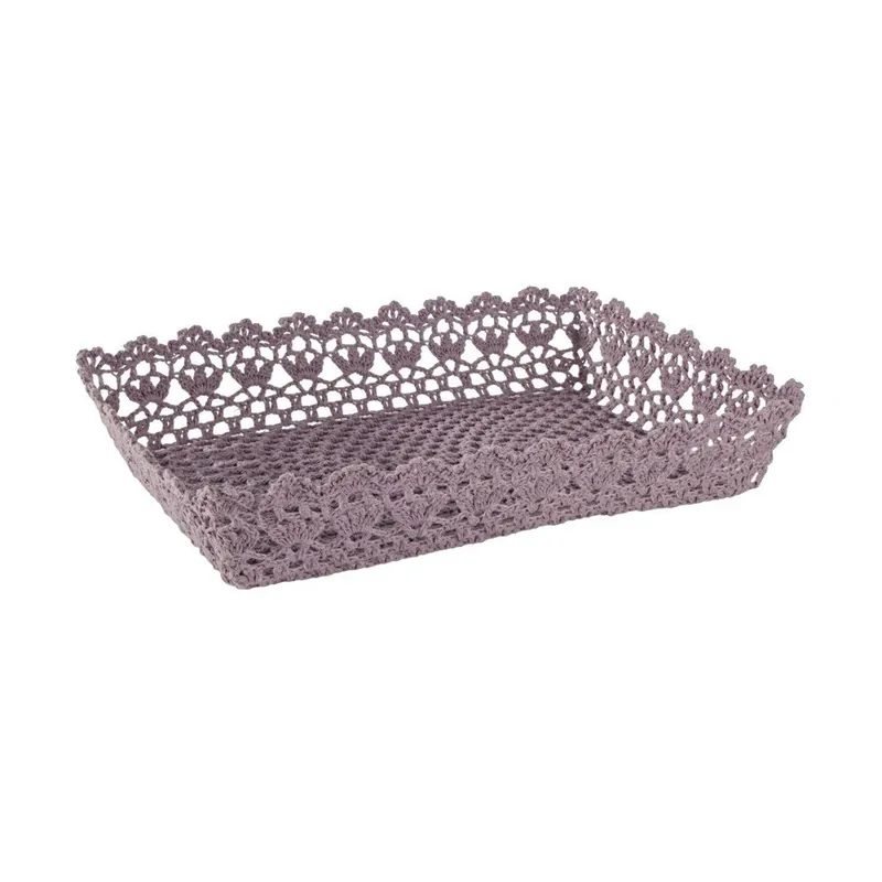 Różowa misa szydełkowa Bizzotto Crochet, długość 36 cm Bonami Obniżka ceny