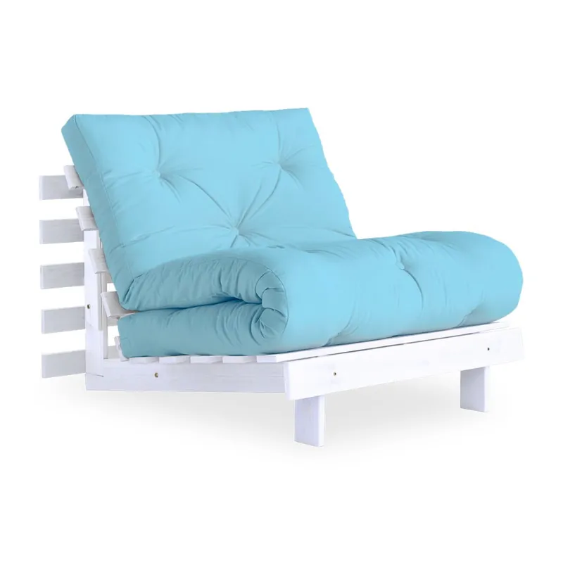 Szybka dostawa Fotel rozkładany Karup Design Roots White/Light Blue Bonami