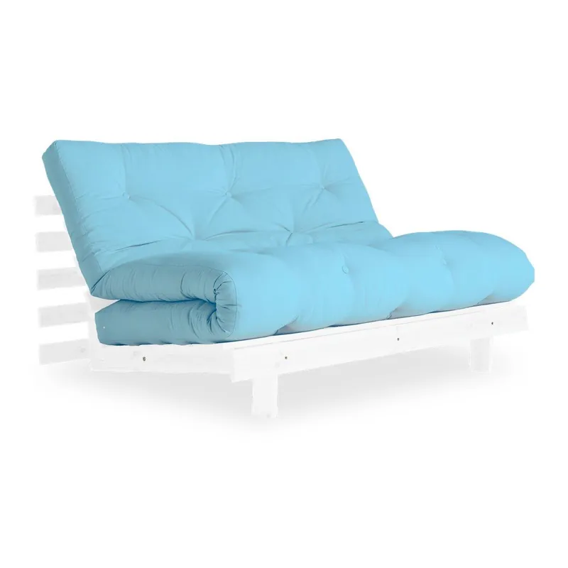 Tylko dziś Sofa rozkładana Karup Design Roots White/Light Blue Bonami
