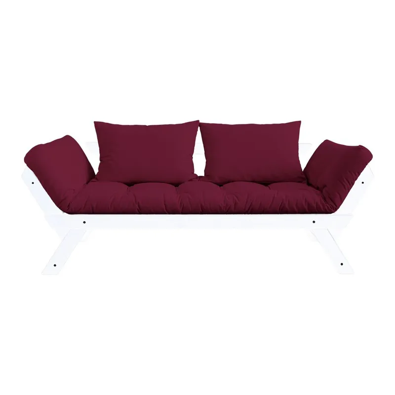 Bezpieczna płatność Sofa rozkładana Karup Design Bebop White/Bordeaux Bonami