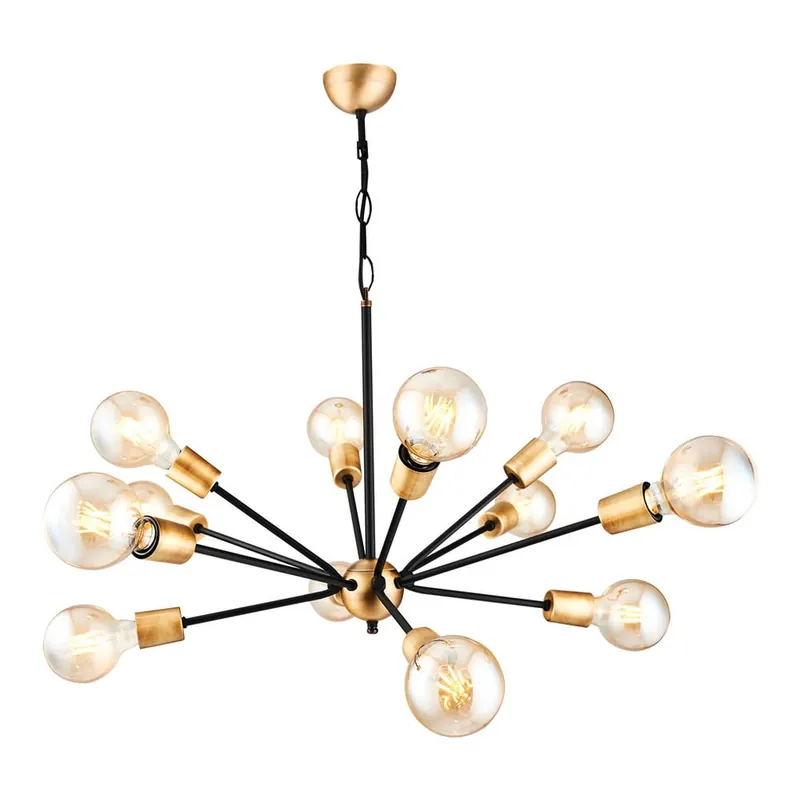 Ostatnie sztuki Lampa sufitowa w kolorze czerni i złota Homemania Decor Tubo Bonami
