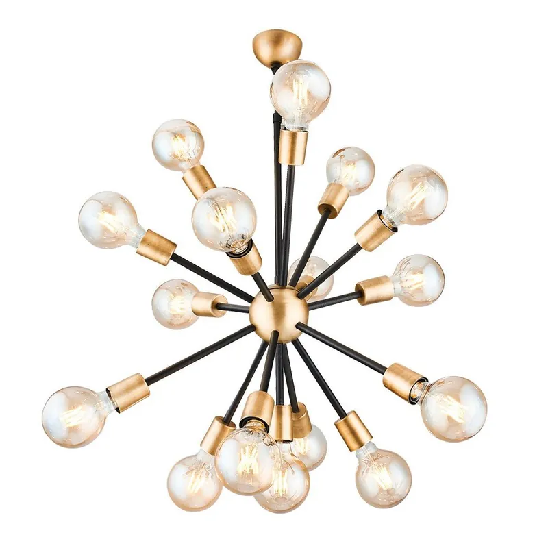 Hit sprzedaży Lampa sufitowa w kolorze czerni i złota Homemania Decor Tube Bonami
