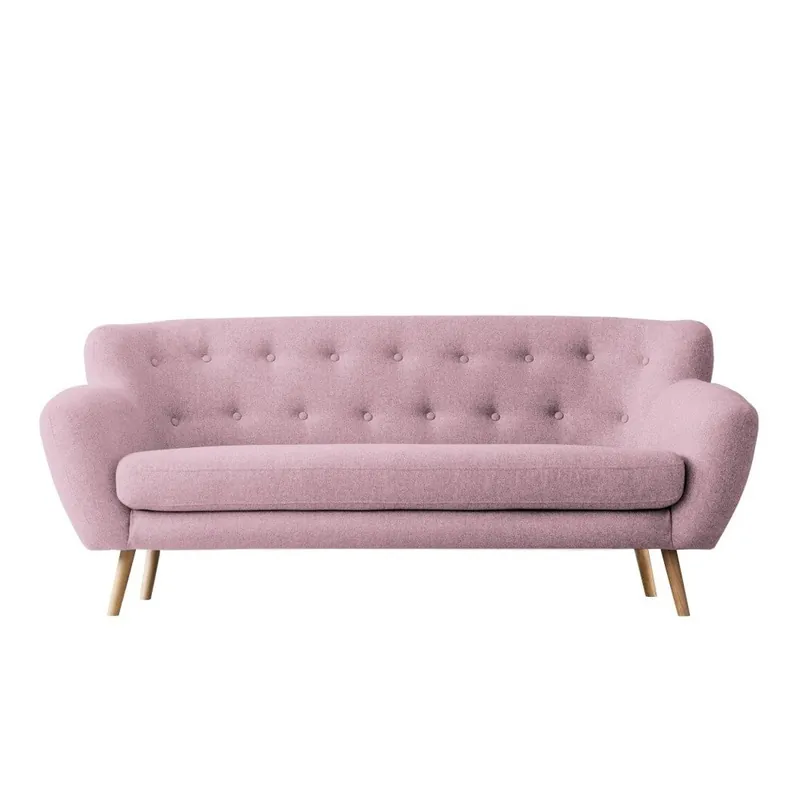Wyprzedaż Różowa sofa trzyosobowa Kooko Home Pop Bonami