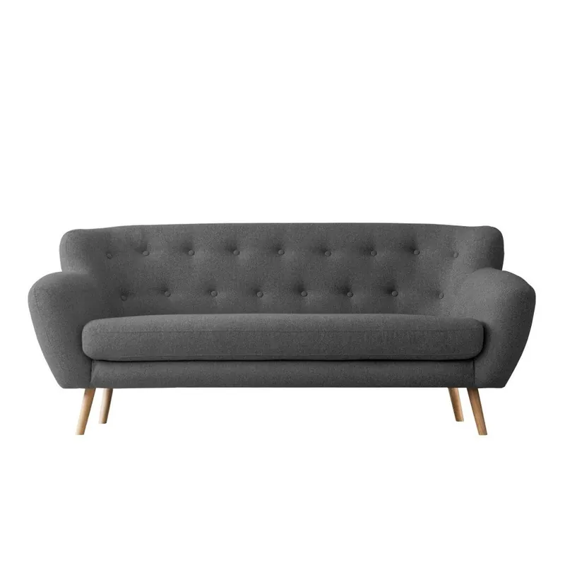 Ciemnoszara sofa trzyosobowa Kooko Home Pop Bonami Oferta czasowa