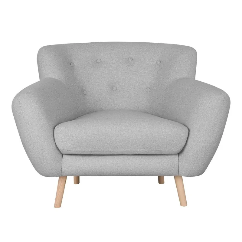 Darmowy zwrot Jasnoszary fotel Kooko Home Pop Bonami