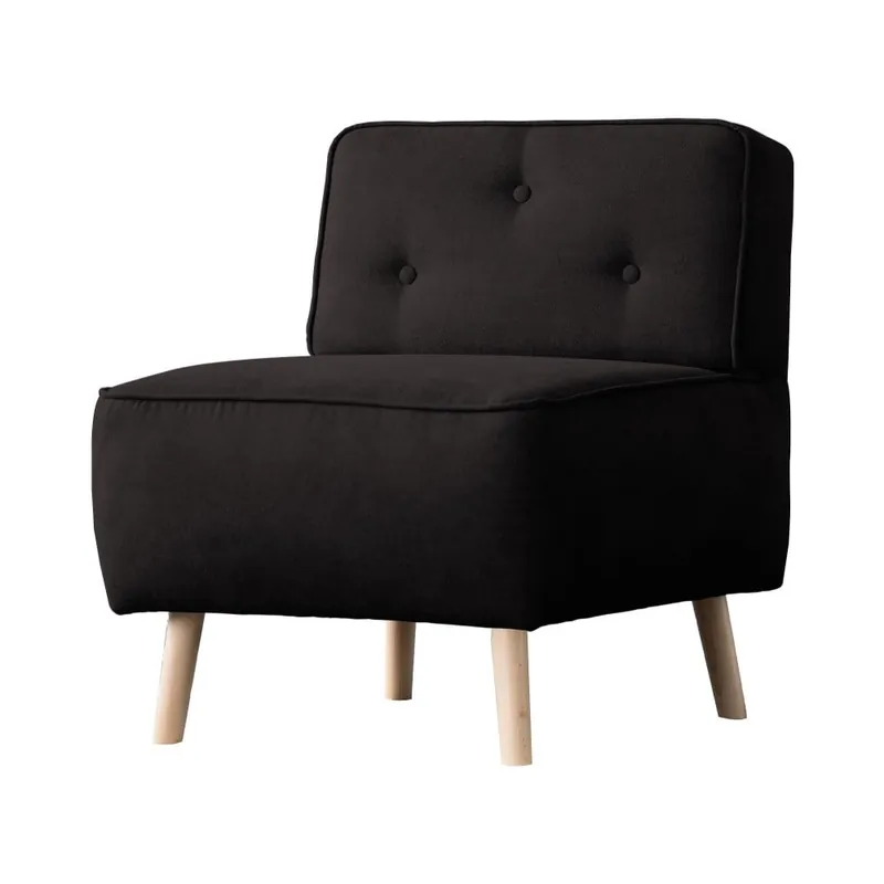 Super okazja Czarny fotel Kooko Home Lounge Bonami