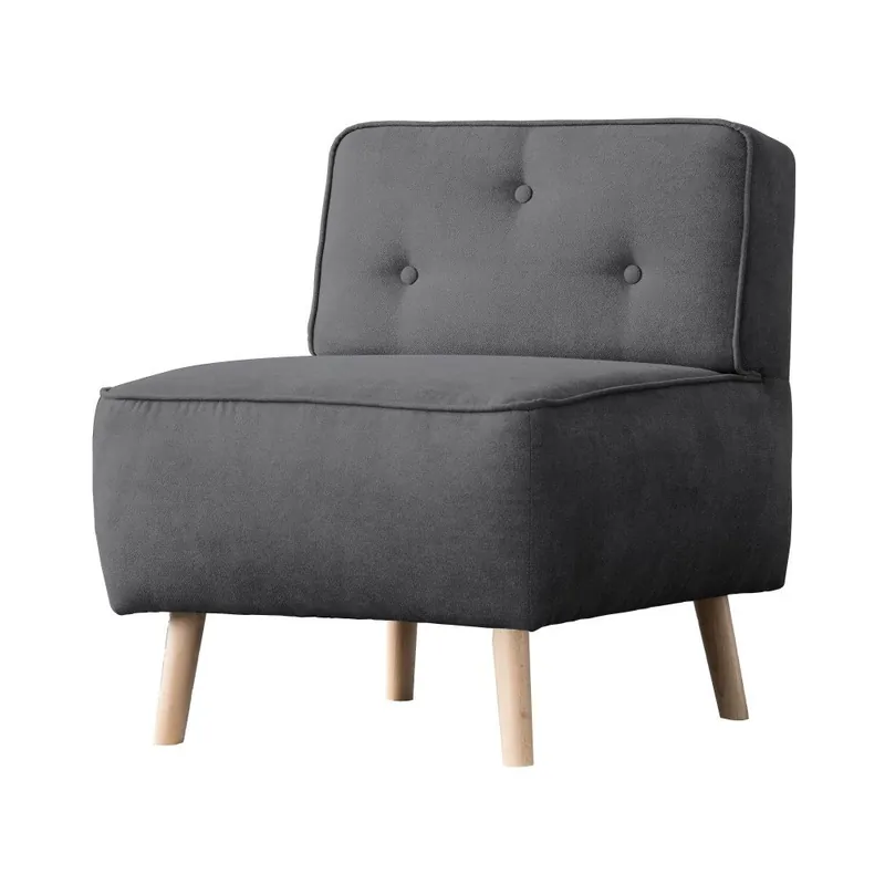 Popularny Ciemnoszary fotel Kooko Home Lounge Bonami