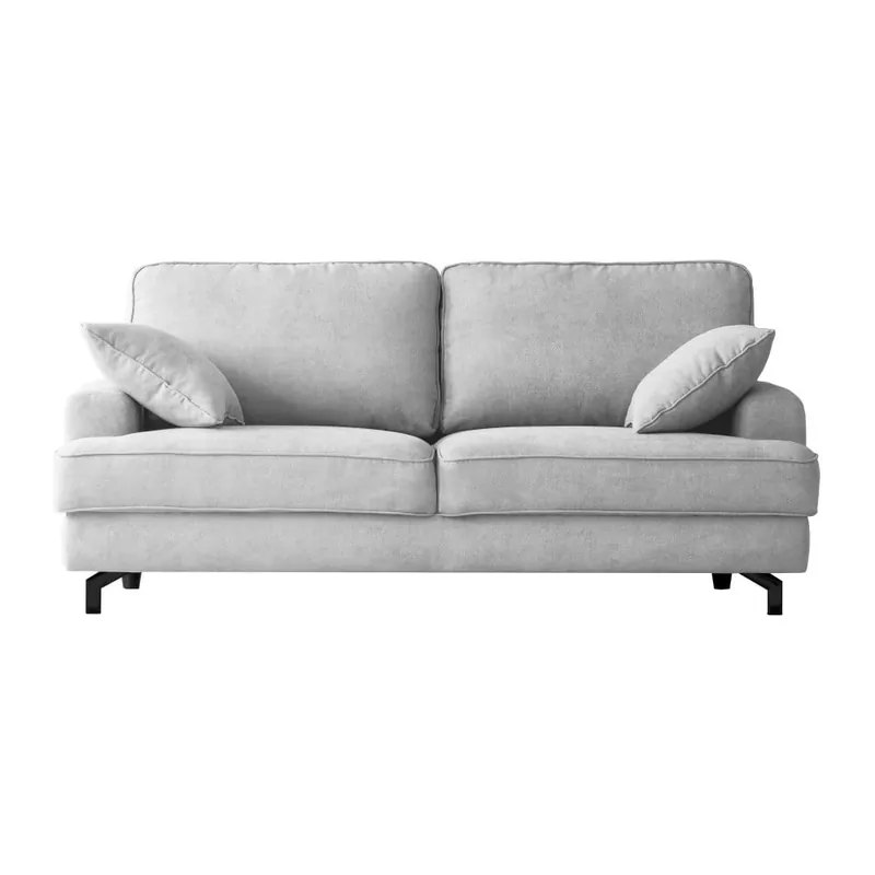 Promocja Szarobiała sofa dwuosobowa Kooko Home Salsa Bonami
