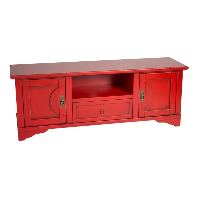 Czerwona szafka pod TV Evergreen House Credenza Bonami Tylko dziś
