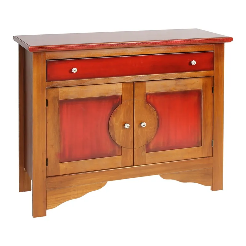 Czerwono-brązowa komoda Evergreen House Credenza Bonami Promocja