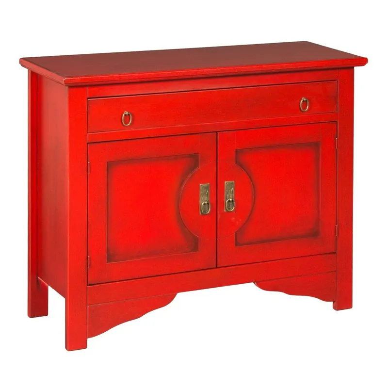 Czerwona komoda Evergreen House Credenza Bonami Cena promocyjna
