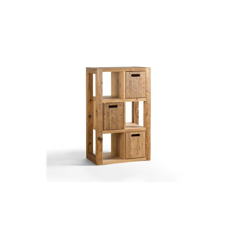 Regał drewniany z półkami Antique Wood, szer. 72,5 cm Bonami Bestseller