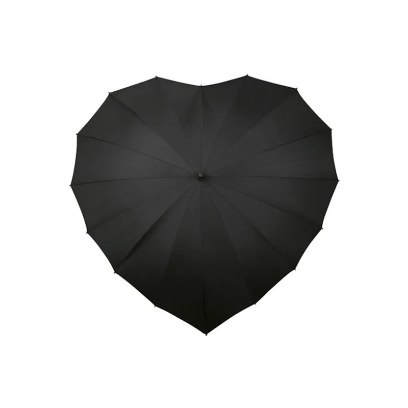 Czarny parasol Ambiance Black Heart Bonami Bestseller