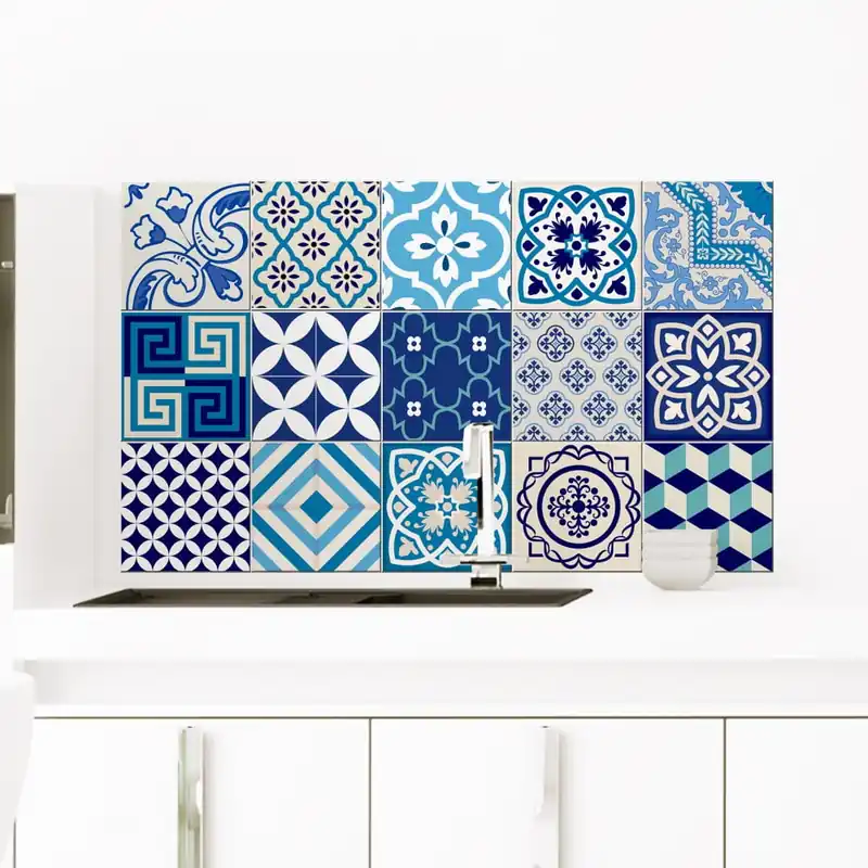Zestaw 15 naklejek dekoracyjnych Ambiance Azur, 10x10 cm Bonami Kup online