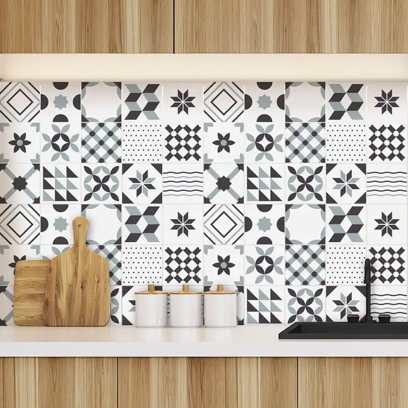 Zestaw 60 naklejek Ambiance Geometric Grey Bonami Ograniczona ilość