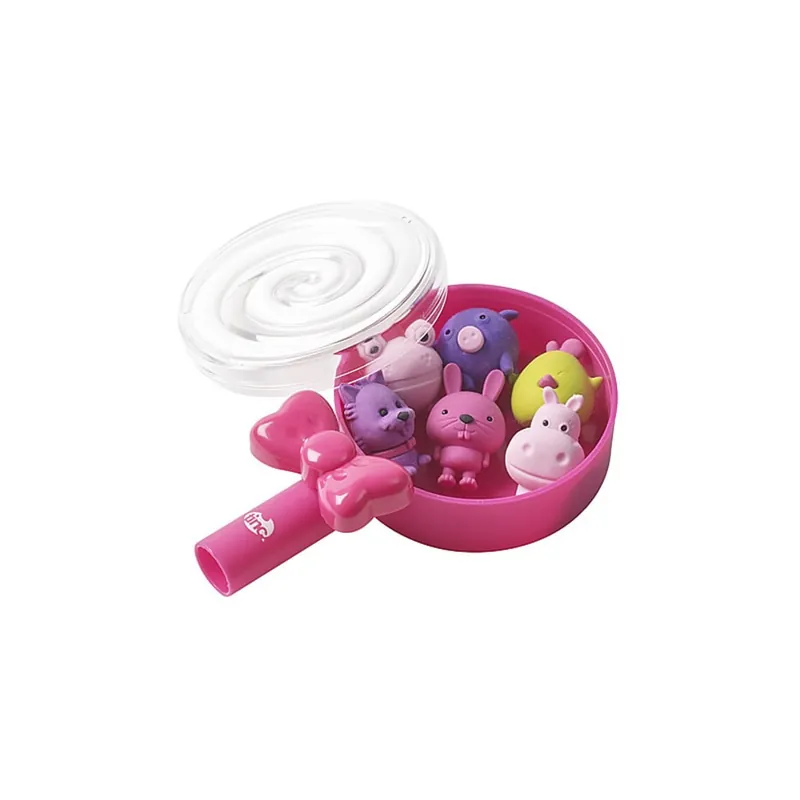Oferta Różowy zestaw 6 gumek do mazania w pudełku TINC Lollipop Box Bonami