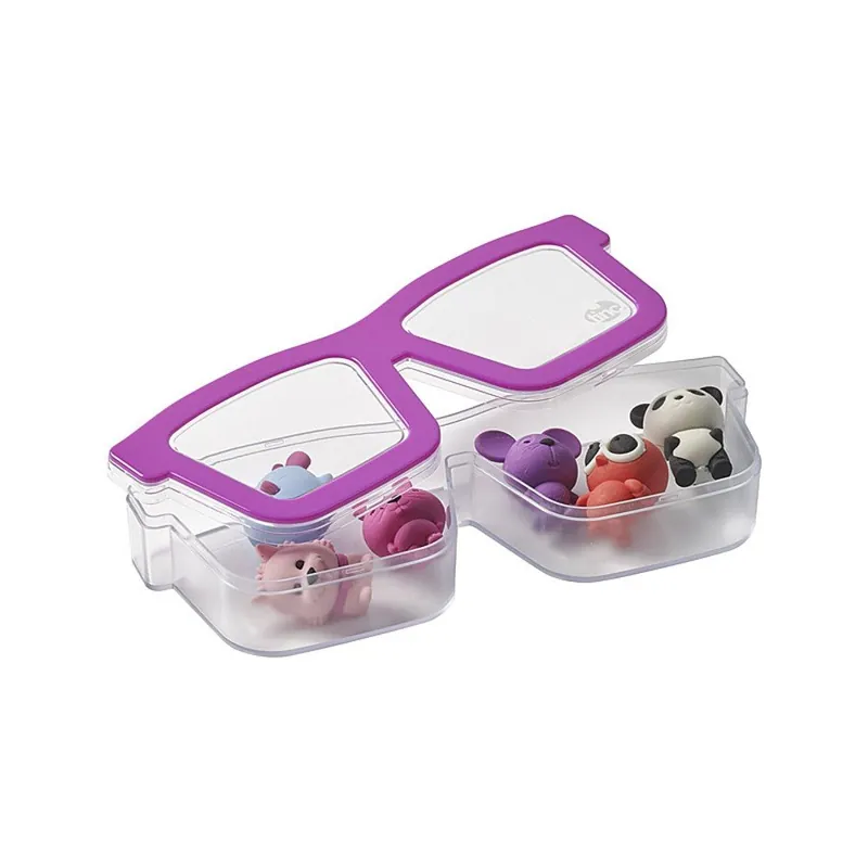 Fioletowa zestaw 6 gumek do mazania w pudełku TINC Sunglass Box Bonami Wyprzedaż
