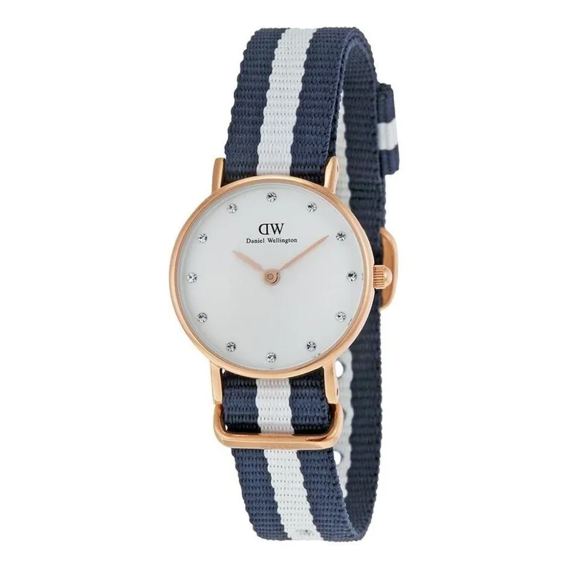 Zegarek damski z detalami w różowozłotej barwie Daniel Wellington Glasgow Gold, ⌀ 26 mm Bonami Darmowy zwrot