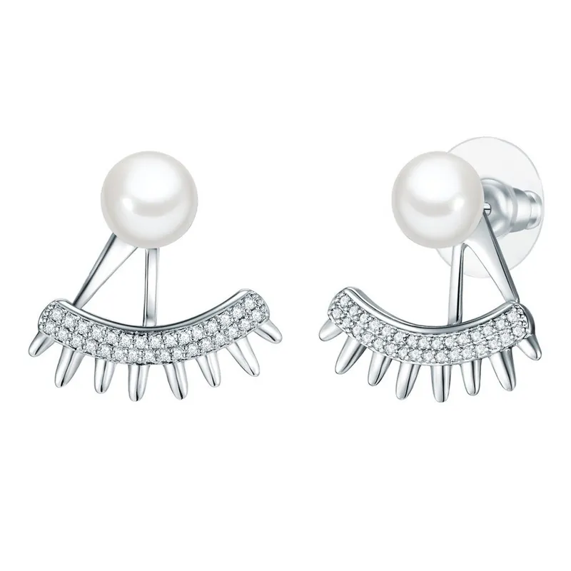 Kolczyki z pereł z cyrkoniami Pearls of London Argo Bonami Rabat