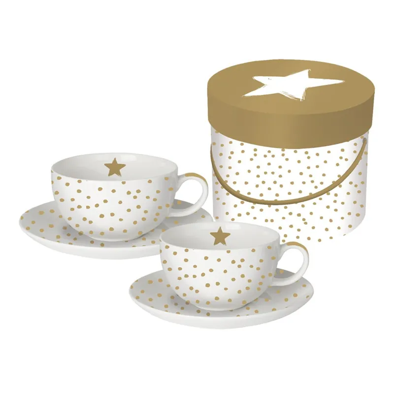 Łatwy zwrot Zestaw 2 filiżanek porcelanowych do cappuccino PPD Star Money, 200 ml Bonami