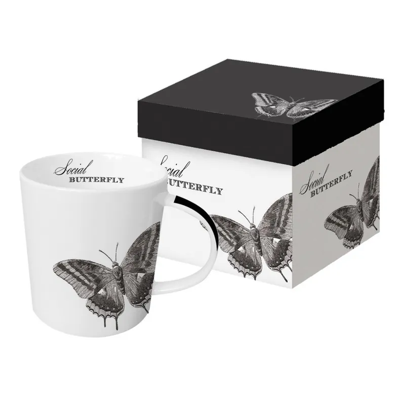 Niska cena Kubek porcelanowy PPD Social Butterfly, 450 ml Bonami