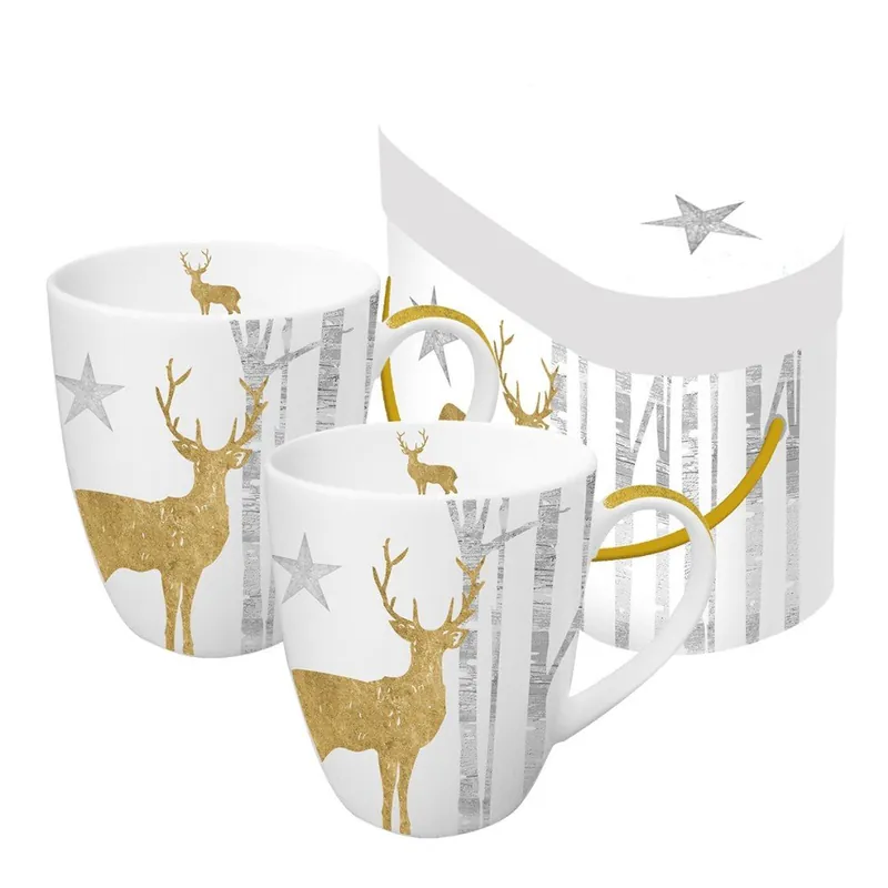 Zestaw 2 kubków porcelanowych PPD Mystic Deer, 350 ml Bonami Tani