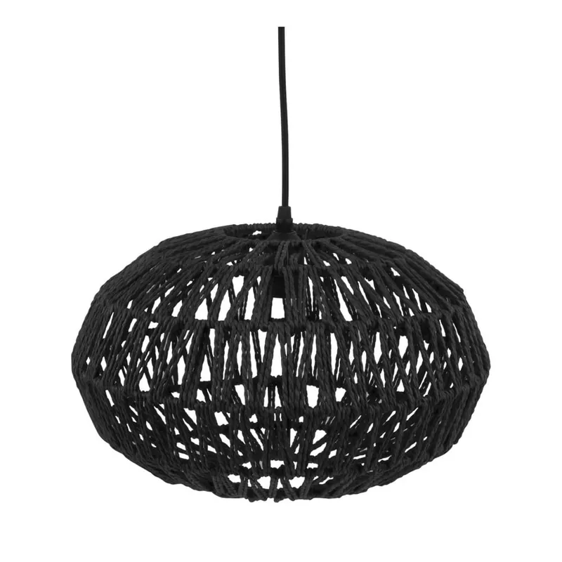 Biała lampa wisząca Leitmotiv Paper Rope Bonami Wyprzedaż