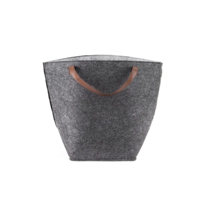 Kup online Ciemnoszary kosz do przechowywania z uchwytami PT LIVING Storage, wys. 42 cm Bonami